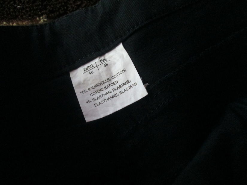 jeans negru treisferturi dame 46/48
