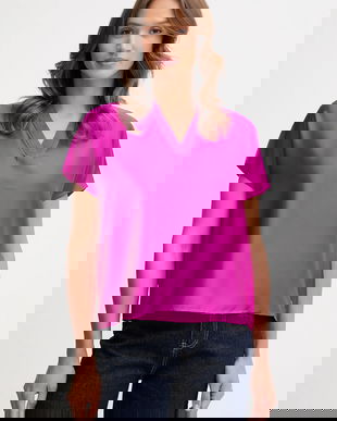 Joseph Ribkoff bluză culoarea violet, uni, 253921