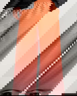 adidas Originals pantaloni de trening Adilenium culoarea portocaliu, cu imprimeu, JW7260