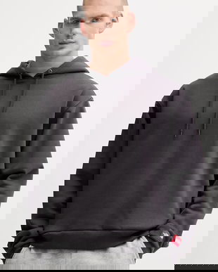 The North Face bluză Redbox culoarea gri, cu glugă, uni, NF0A8EFZ0SA1