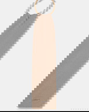 Tommy Jeans eșarfă din bumbac culoarea maro, uni, AM0AM13685