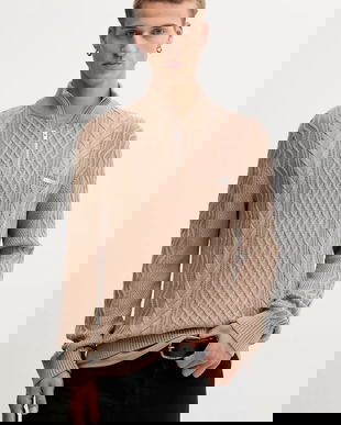 Tommy Jeans pulover de bumbac culoarea maro, light, DM0DM22103