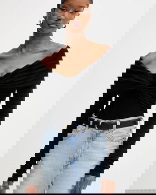 La Mania body culoarea negru, uni, FOLD