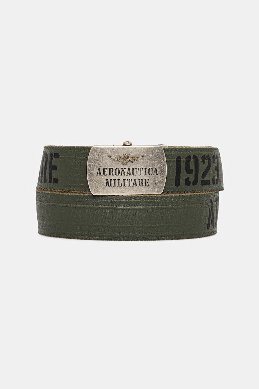 Aeronautica Militare curea de bumbac culoarea verde, CI0317UCT03585