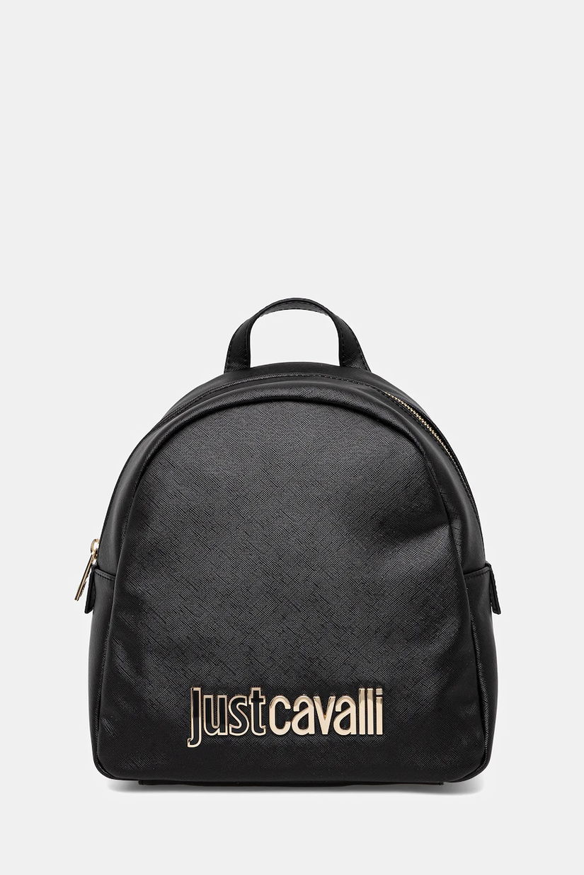 Just Cavalli rucsac culoarea negru, mic, cu imprimeu, 79RA4BBD ZS766