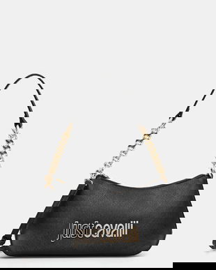 Just Cavalli poșetă culoarea negru, 79RA4BB8 ZS766