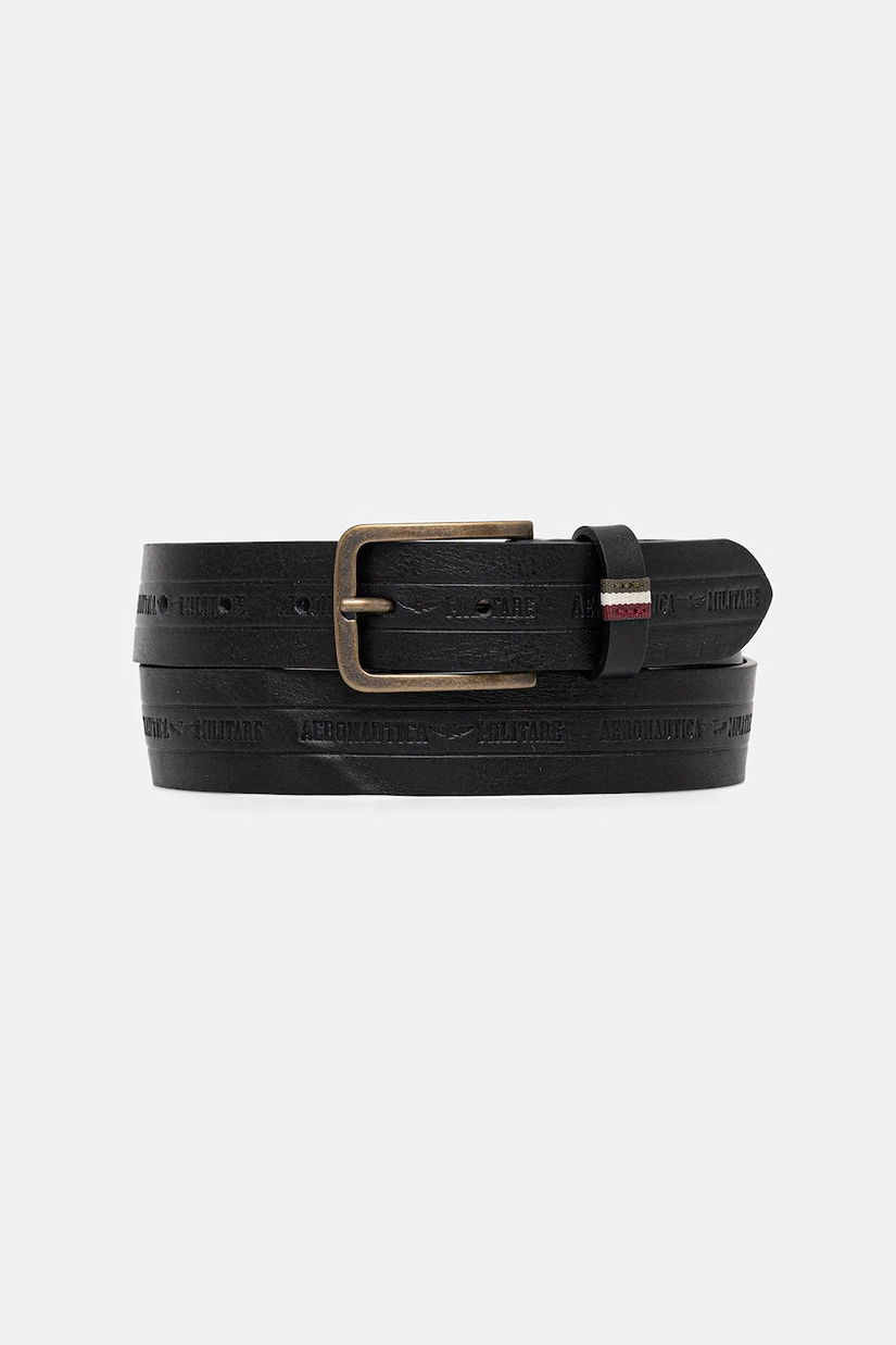 Aeronautica Militare curea de piele culoarea negru, CP0262UPL00274