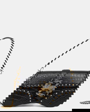 Just Cavalli poșetă culoarea negru, 79RA4BA1 ZSB96