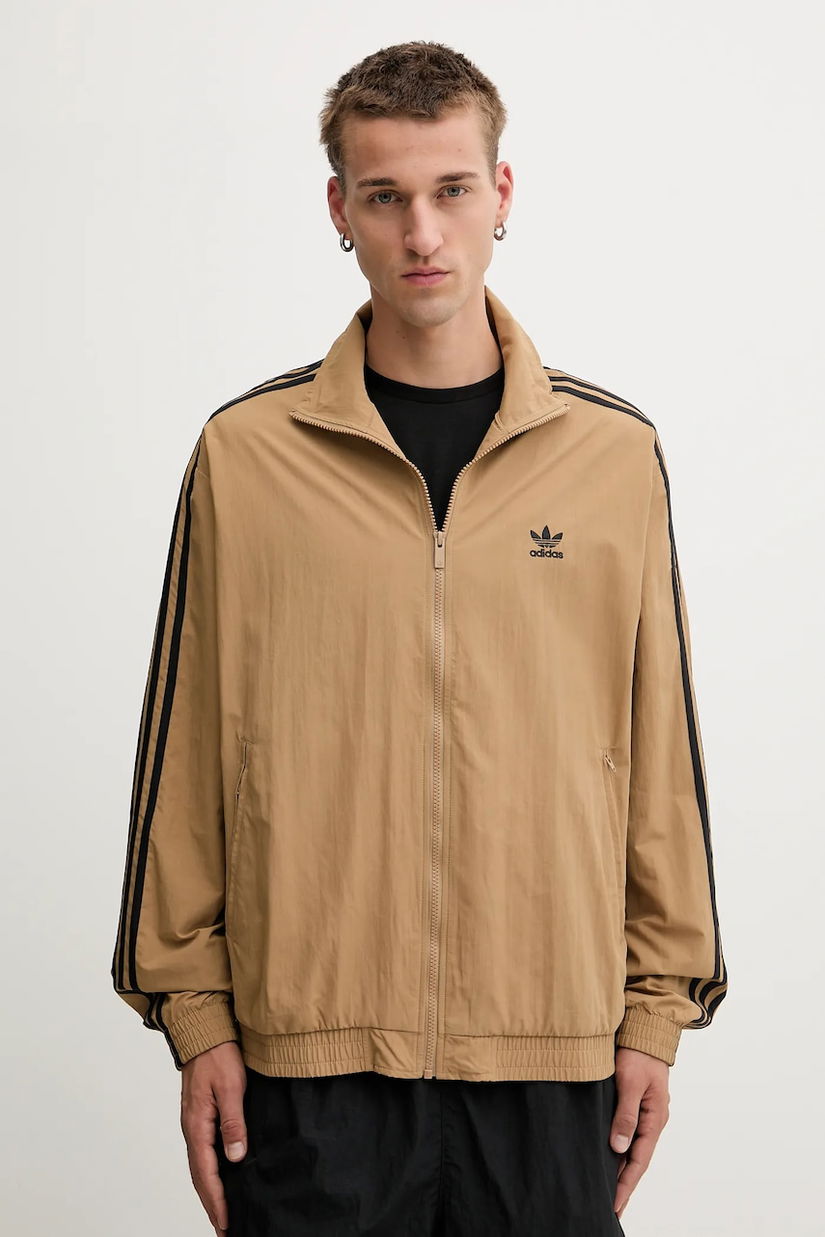adidas Originals bluză Firebird Tt culoarea verde, cu imprimeu, JY1333