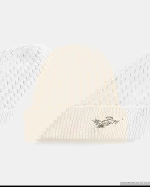 Aeronautica Militare căciulă din bumbac culoarea bej, CU0063UL00485