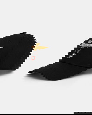 Aeronautica Militare șapcă de baseball din bumbac culoarea negru, HA1100UCT02848