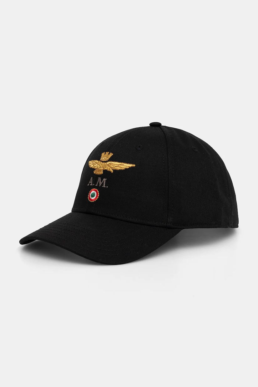 Aeronautica Militare șapcă de baseball din bumbac culoarea negru, HA1100UCT02848