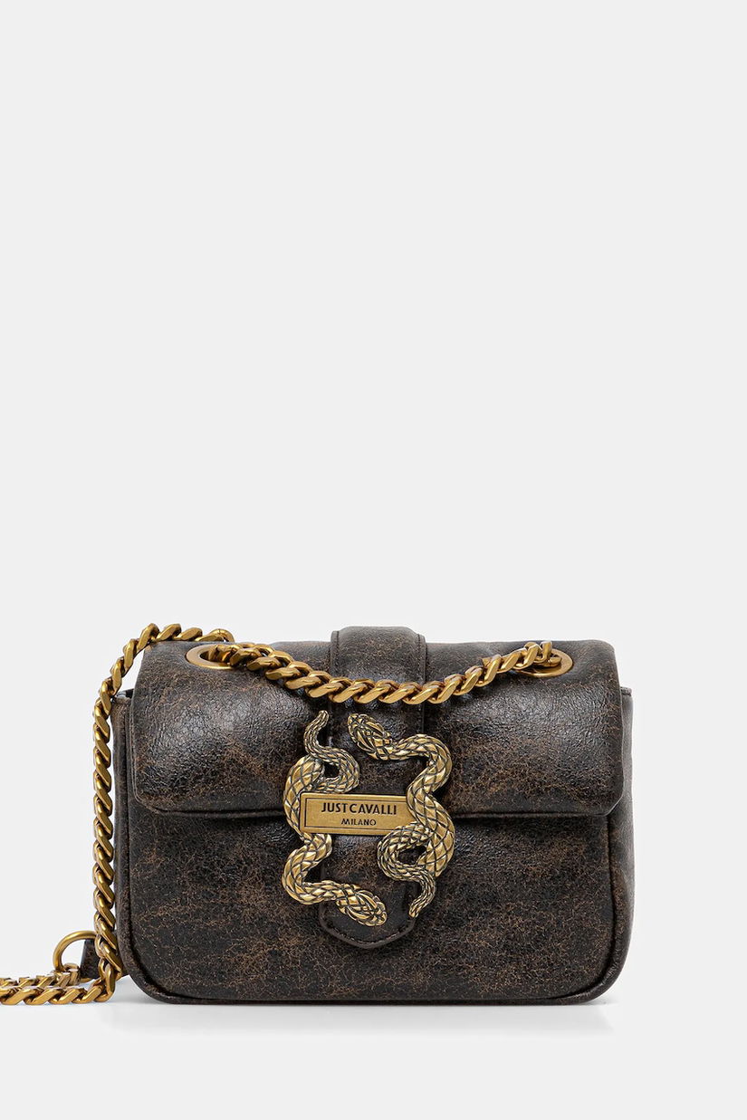 Just Cavalli poșetă culoarea maro, 79RA4BC4 ZSD10