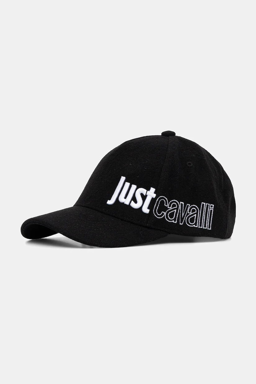 Just Cavalli șapcă căptușită cu lână culoarea negru, 79RAZK20 ZG408