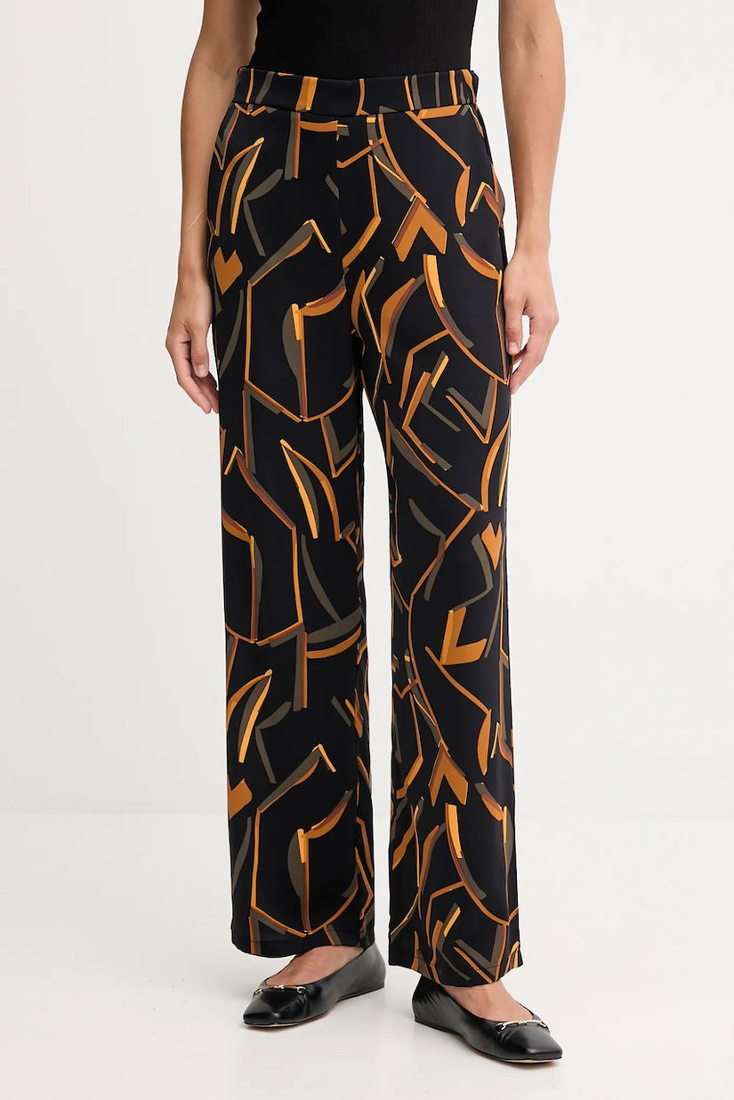 Joseph Ribkoff pantaloni culoarea negru, lat, high waist, 253239