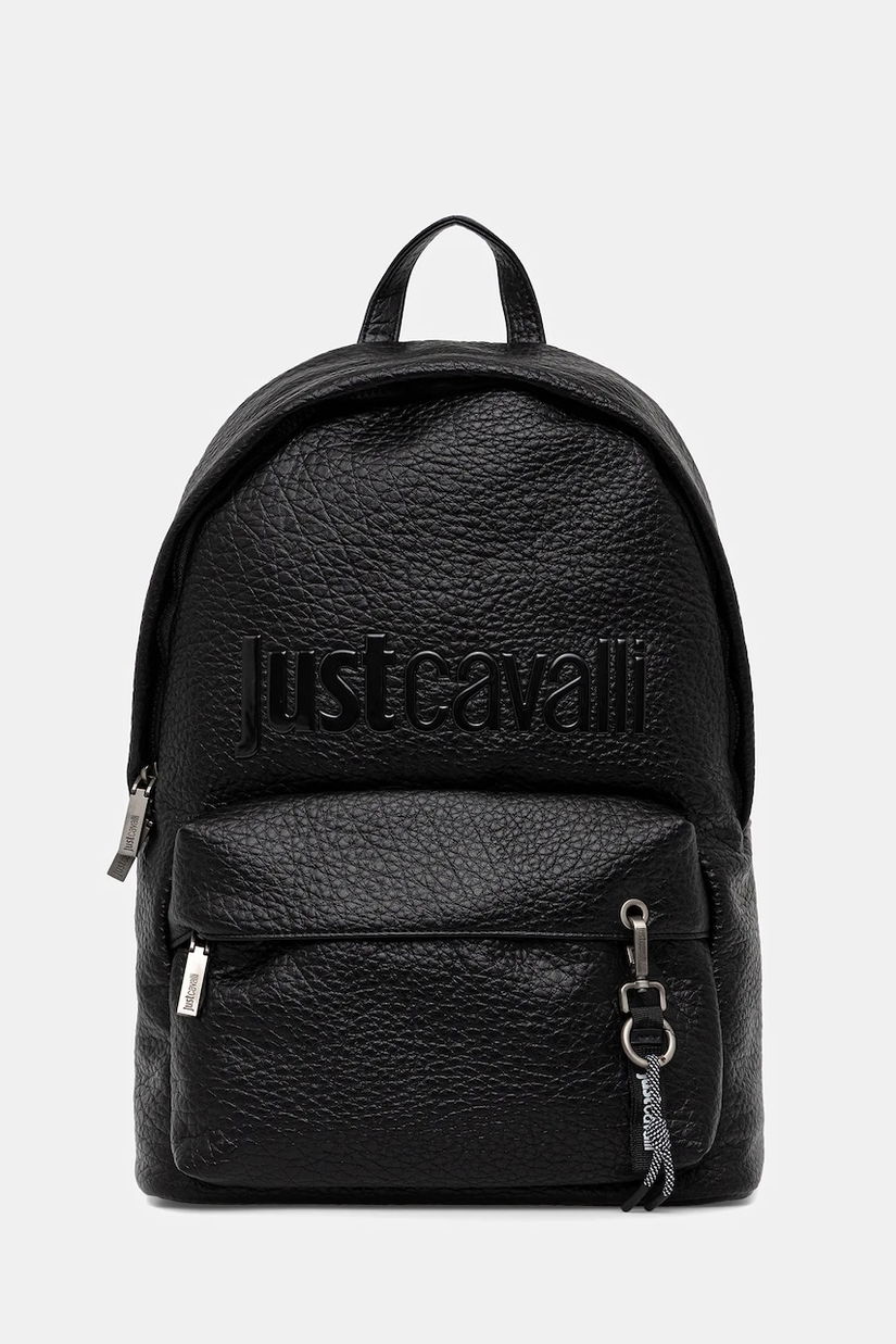 Just Cavalli rucsac culoarea negru, mare, cu imprimeu, 79QA4B20 ZSB28