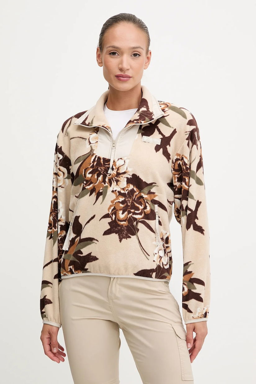 Columbia hanorac în aer liber Sequoia Grove culoarea bej, modelator, 2136204