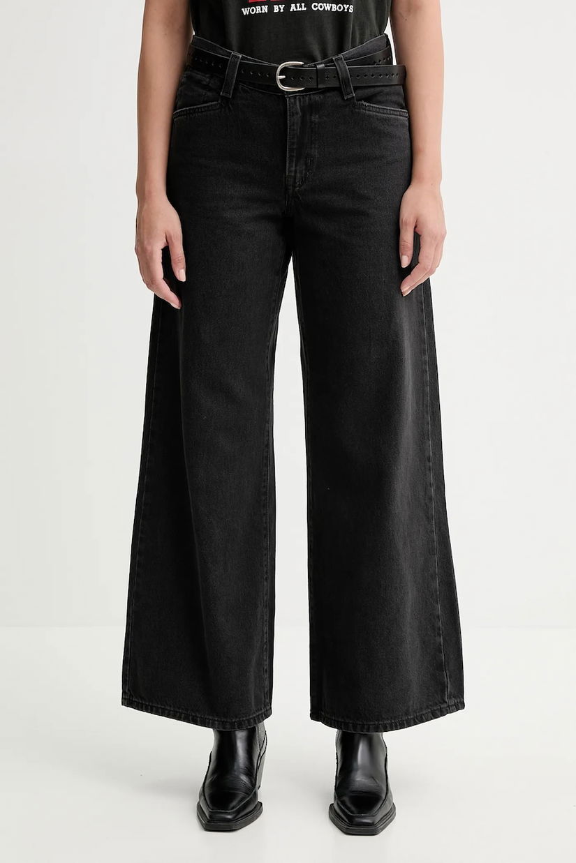 Levi's jeansi 94 BAGGY WIDE LEG culoarea negru, A5929.0006