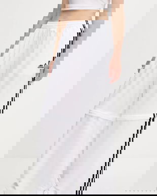 adidas Originals pantaloni de trening Oversized Trackpants culoarea alb, cu imprimeu, KE7571