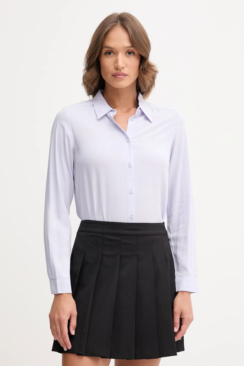 United Colors of Benetton cămașă culoarea roz, cu guler clasic, regular, 5WPWDQ0B0