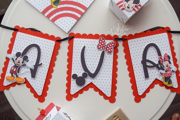 Banner Nume Mickey & Minnie Mouse