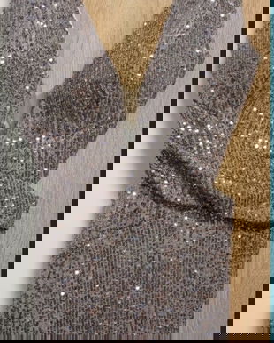 Rochie lunga cu paiete