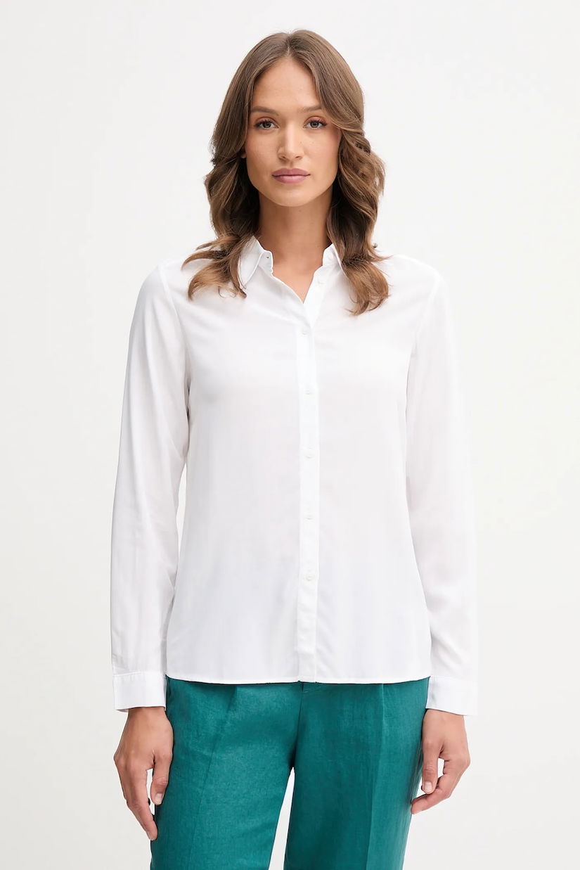 United Colors of Benetton cămașă culoarea roz, cu guler clasic, regular, 5WPWDQ0B0