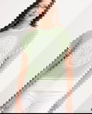 United Colors of Benetton vestă din bumbac culoarea verde, 1494E10EH