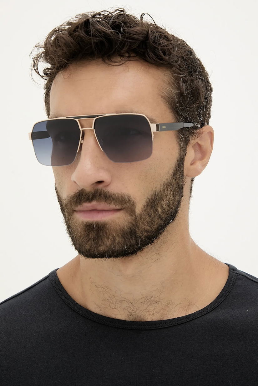 BOSS ochelari de soare culoarea auriu, BOSS 1767/S