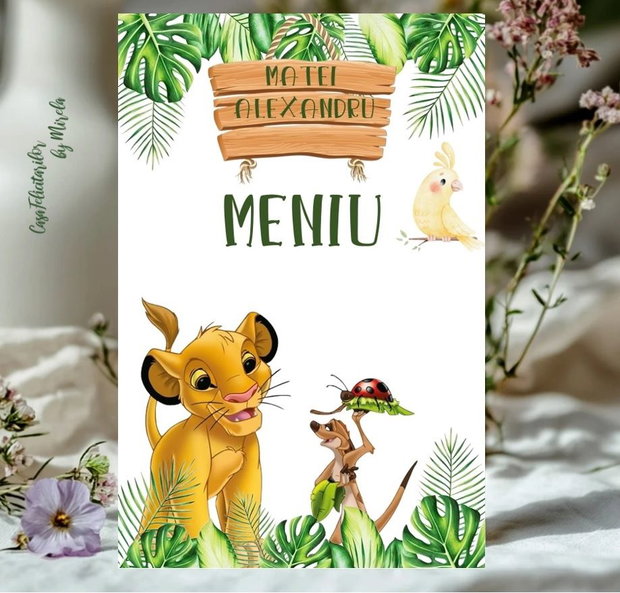 Banner "Bine ați venit" Simba