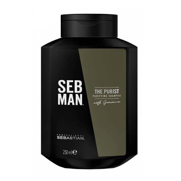 Sampon Purificator Antimatreata - Sebastian Professional SEB Man The Purist Purifying Shampoo, 250 ml