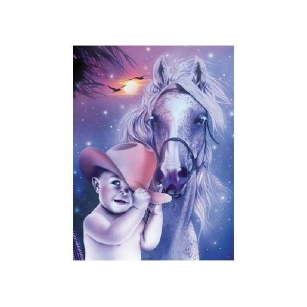 Puzzle 1000 piese, Gilda Belin - Cowboy