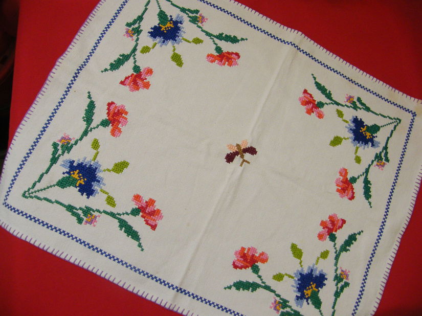 Mileu rustic brodat 41 cm