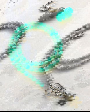 Colier CHOKER amazonit