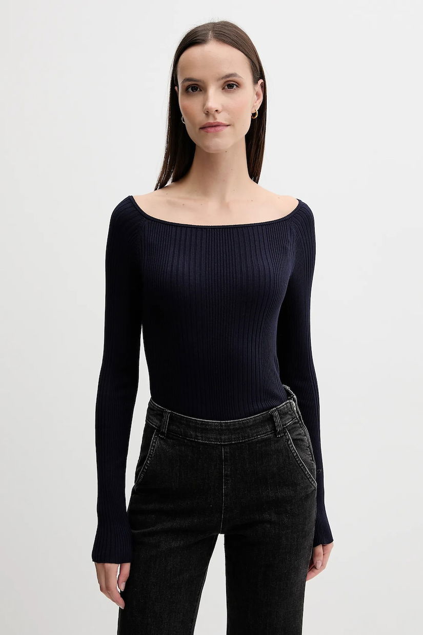 United Colors of Benetton pulover culoarea bleumarin, light, 16UYD10E7