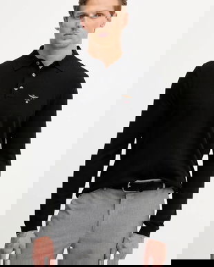 Aeronautica Militare pulover de lână culoarea negru, light, MA1607UL00415