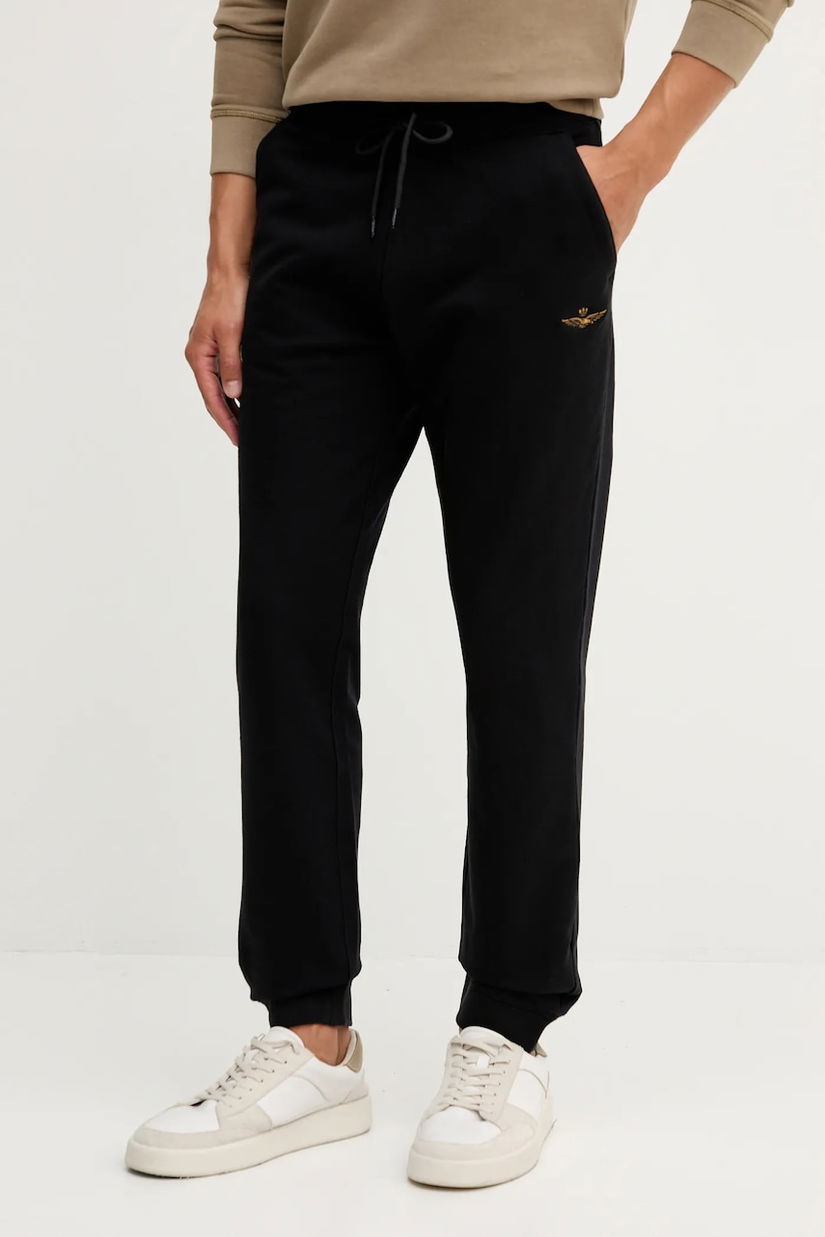 Aeronautica Militare pantaloni de trening culoarea negru, uni, PF1008UF00662