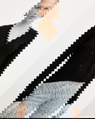 Silvian Heach cardigan LATYA culoarea negru, light, GPA25039CD