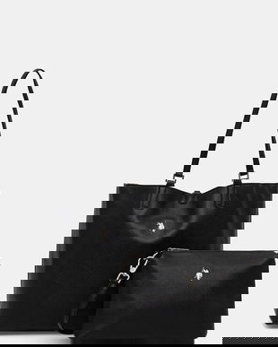 U.S. Polo Assn. poșetă cu două fețe Rogersville culoarea negru, BIURR8906WVP