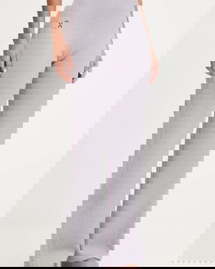 On pantaloni de yoga All-Day culoarea violet, drept, high waist, 1WF30473539