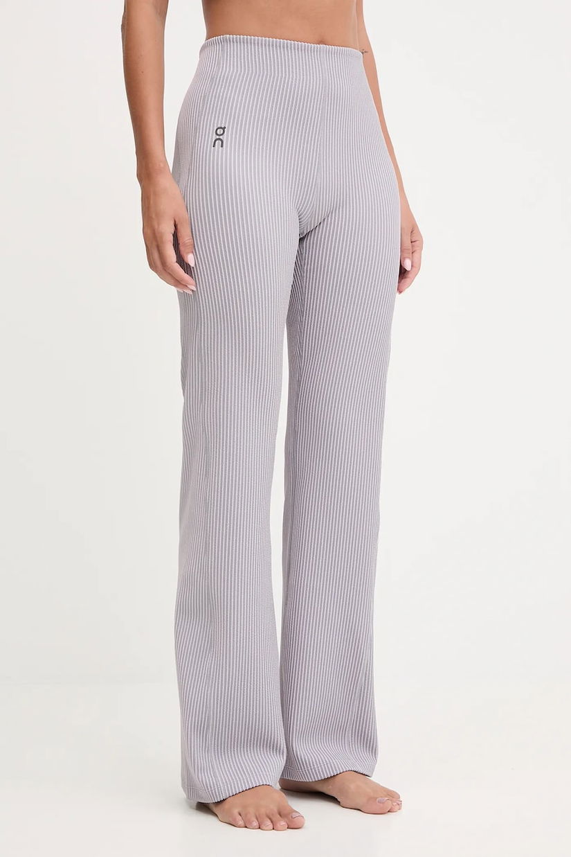 ON running pantaloni de yoga All-Day culoarea violet, drept, high waist, 1WF30473539