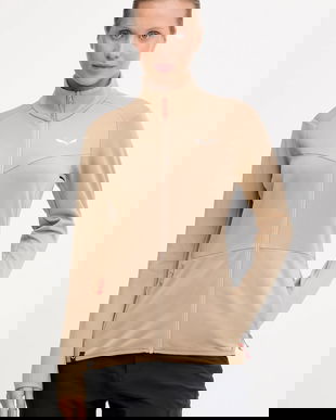 Salewa hanorac în aer liber Puez Cammino culoarea bej, uni, 00.0000029095