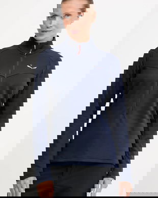 Salewa hanorac în aer liber Puez Cammino culoarea bleumarin, uni, 00.0000029097