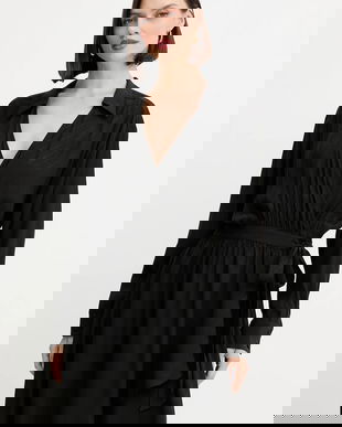 BOSS Orange rochie culoarea negru, mini, evazați, 50544025