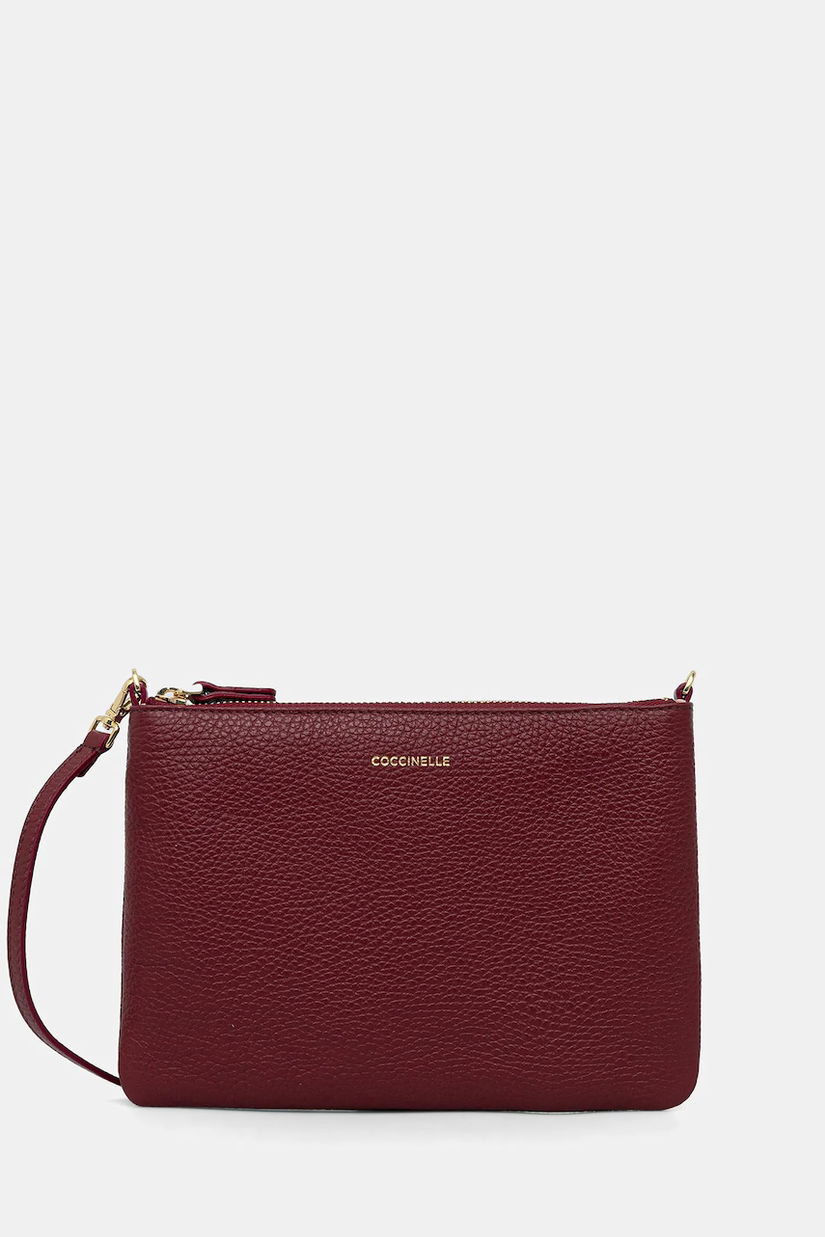 Coccinelle poșetă de piele BEST CROSSBODY culoarea bordo, E5.MMA.55.F5.01