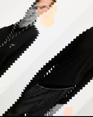 Aeronautica Militare pulover de lână culoarea negru, light, cu turtleneck, MA1570UL00415