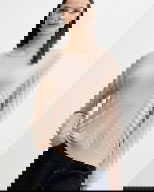 United Colors of Benetton pulover culoarea bej, light, 103VD10AV