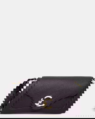 Coccinelle geantă de piele culoarea negru, E1 SSL 12 01 01