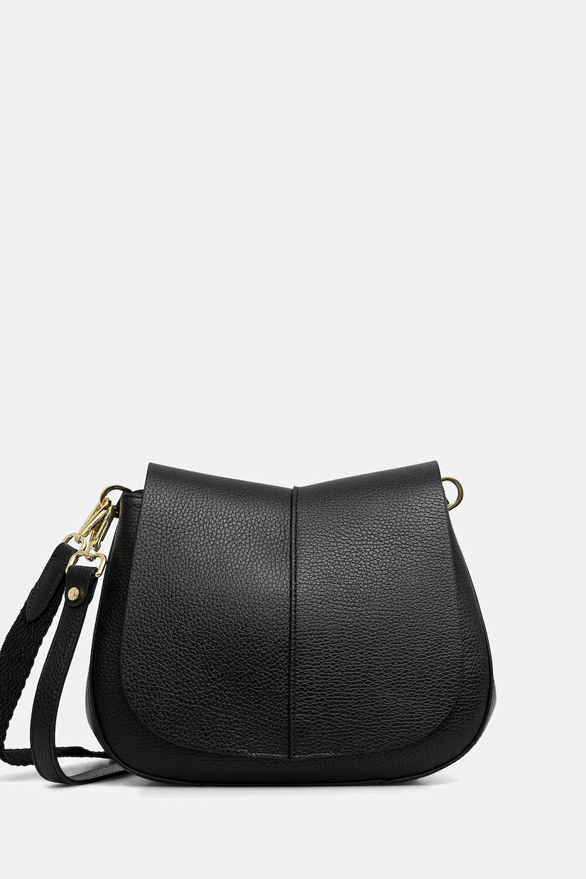 Gianni Chiarini poșetă de piele HELENA ROUND culoarea portocaliu, BS 6036/COMM GRN-NA