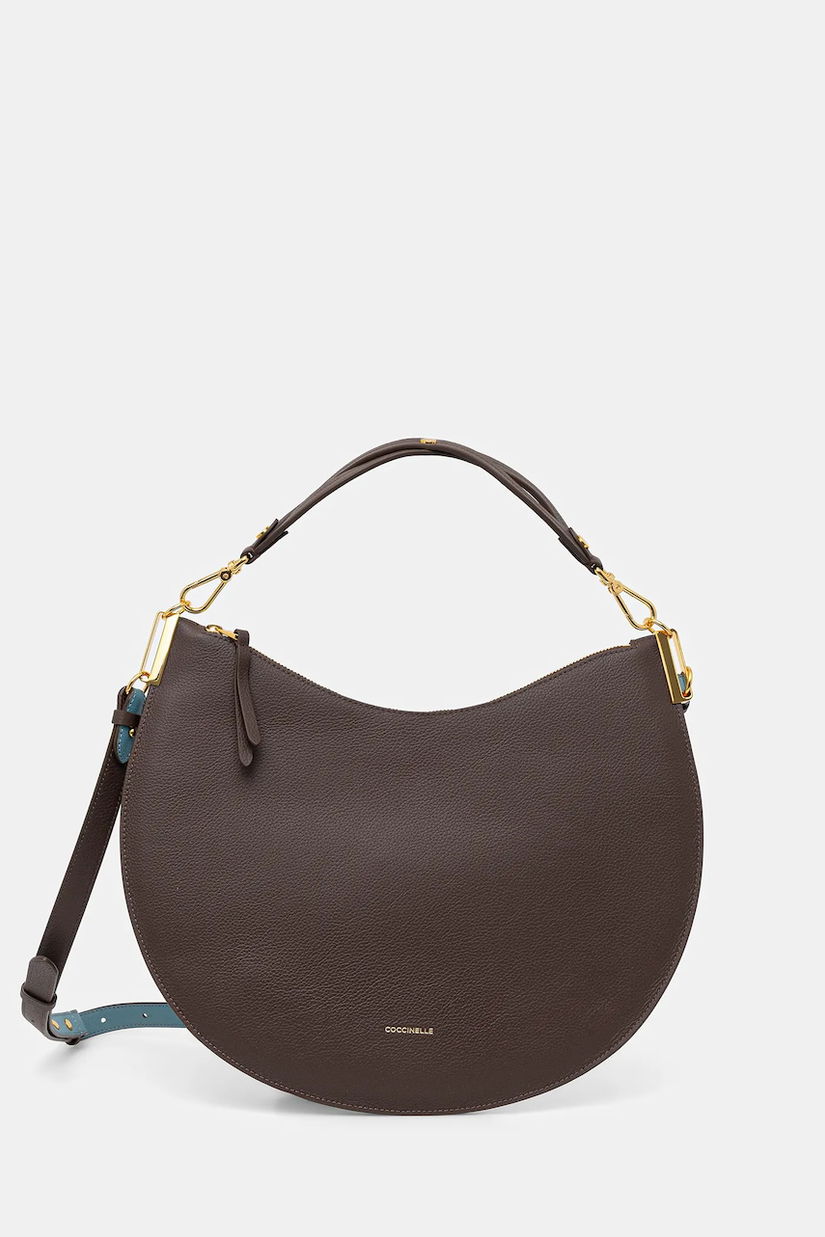 Coccinelle geantă de piele COCCINELLESUNUP culoarea negru, E1 QKF 13 01 01